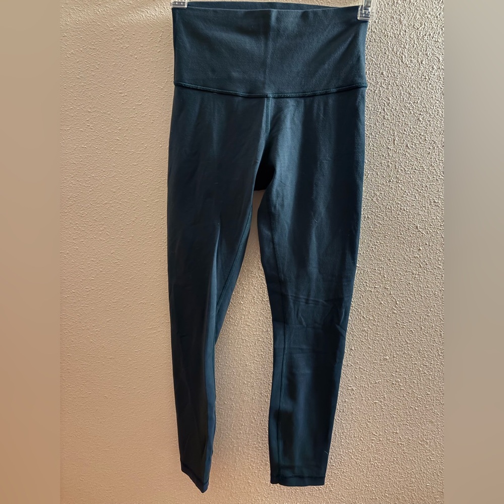 Lululemon Wunder Under Dark green/blue 25” Leggings